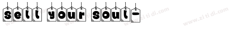 Sell Your Soul字体转换